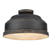  0806-FM ABI - Keating Flush Mount in Antique Black Iron